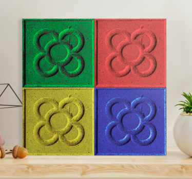 Dipinto salone piastrelle panot pop art - TenStickers
