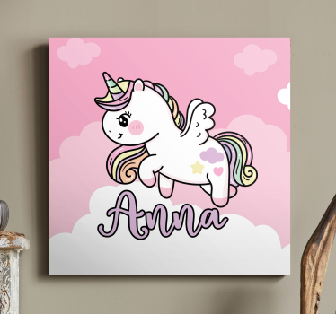 Dipinto unicorno fantasia di un unicorno carino - TenStickers