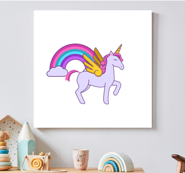 Dipinto unicorno fantasia magica di unicorno - TenStickers