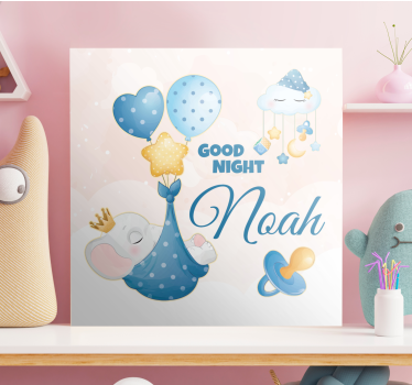Quadri cameretta neonato elefante della buonanotte - TenStickers