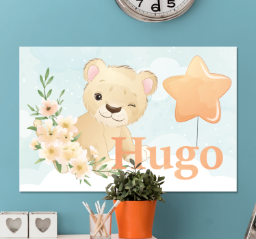 Quadri cameretta neonato personaggio leone carino - TenStickers