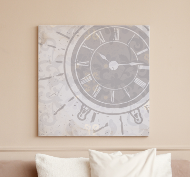 Dipinto astratto design elegante dell'orologio - TenStickers