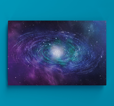 Dipinto astratto formazione a spirale galattica - TenStickers