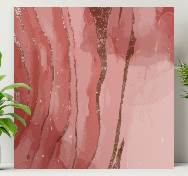 Dipinto astratto motivi fluidi di rose - TenStickers