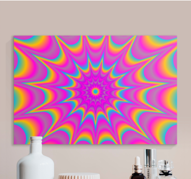 Dipinto astratto motivo a spirale colorato - TenStickers
