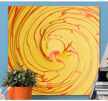 Dipinto astratto movimento a spirale vibrante - TenStickers