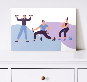 Quadro casa Formazione di persone illustrazione - TenStickers