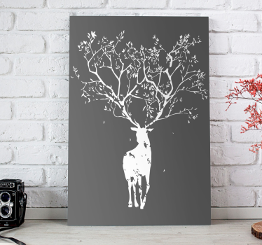 Quadro cervo Albero cervo - TenStickers