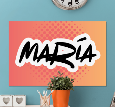 Dipinto con alfabeto e lettere arte personalizzata del nome - TenStickers