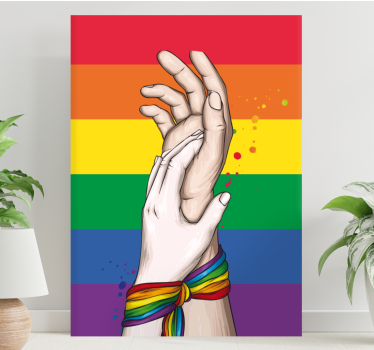 Dipinto con frase unità nella diversità - TenStickers