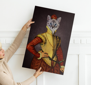 Dipinto gatto gatti aristocratici - TenStickers