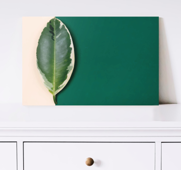 Quadro con piante Design moderno delle foglie di vernice - TenStickers