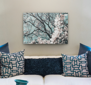 Quadro fiori Fiore di ciliegio giapponese in stile elegante - TenStickers