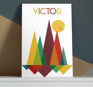 Dipinto geometrico scenografia geometrica victor - TenStickers