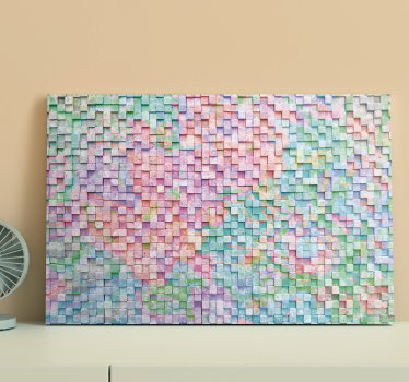 Dipinto geometrico spettro del mosaico - TenStickers