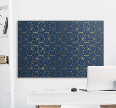 Dipinto geometrico tela con grafica geometrica - TenStickers
