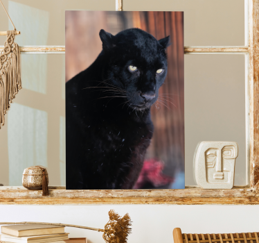 Quadro in 3D Appostamento del leopardo - TenStickers