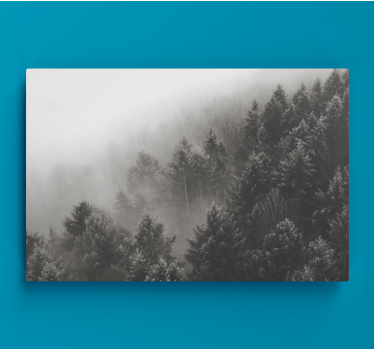 Quadro in 3D Bosco di pini bianchi - TenStickers