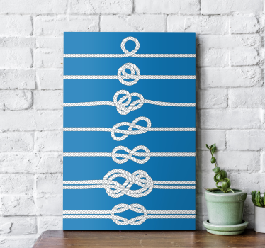 Quadro con vari nodi marinari - TenStickers
