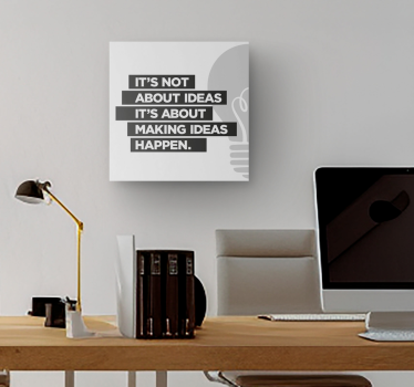 Dipinto motivazionale le idee sono le cose che ci danno la possib - TenStickers