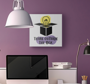 Dipinto motivazionale questo testo è un invito a pensare al di fu - TenStickers