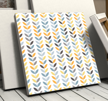Quadro con foglie stile minimal - TenStickers