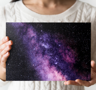 Quadro paesaggio Bella vista viola dello spazio - TenStickers