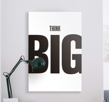 Quadro ufficio "pensare in grande" motivazionale - TenStickers