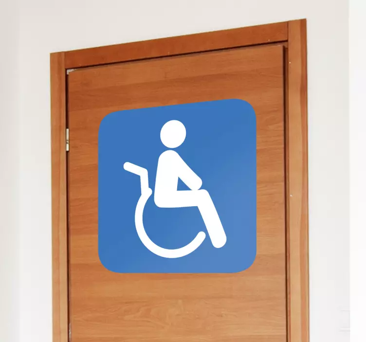 Sticker decorativo insegna disabili - TenStickers