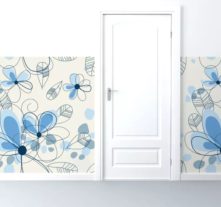 Pellicola adesiva astratto floreale - TenStickers