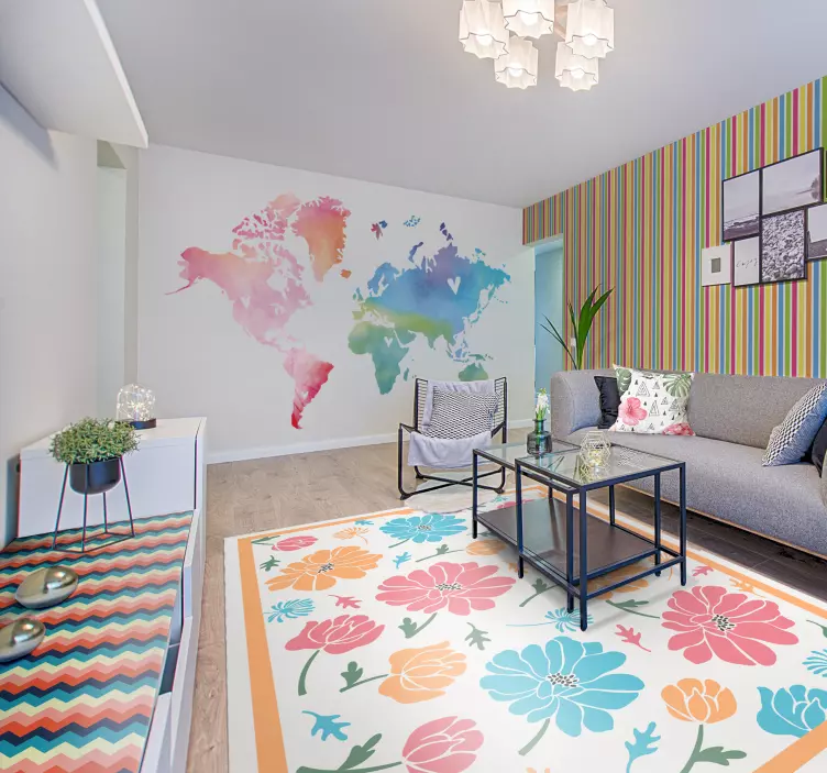 Carta adesiva per mobile con motivo a zigzag - TenStickers