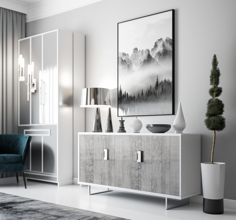 Carta adesiva per mobile madera grigia - TenStickers