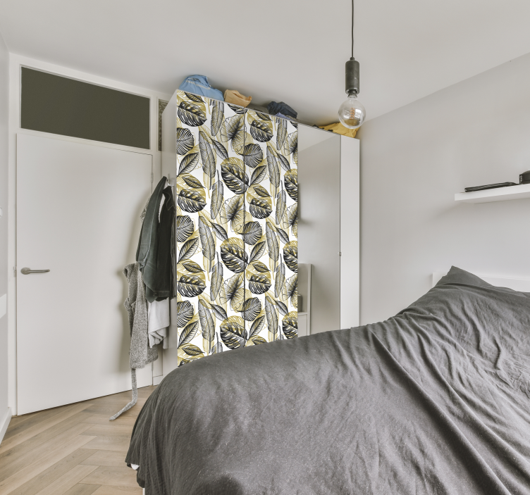 Carta adesiva per mobile piante tropicali eleganti - TenStickers