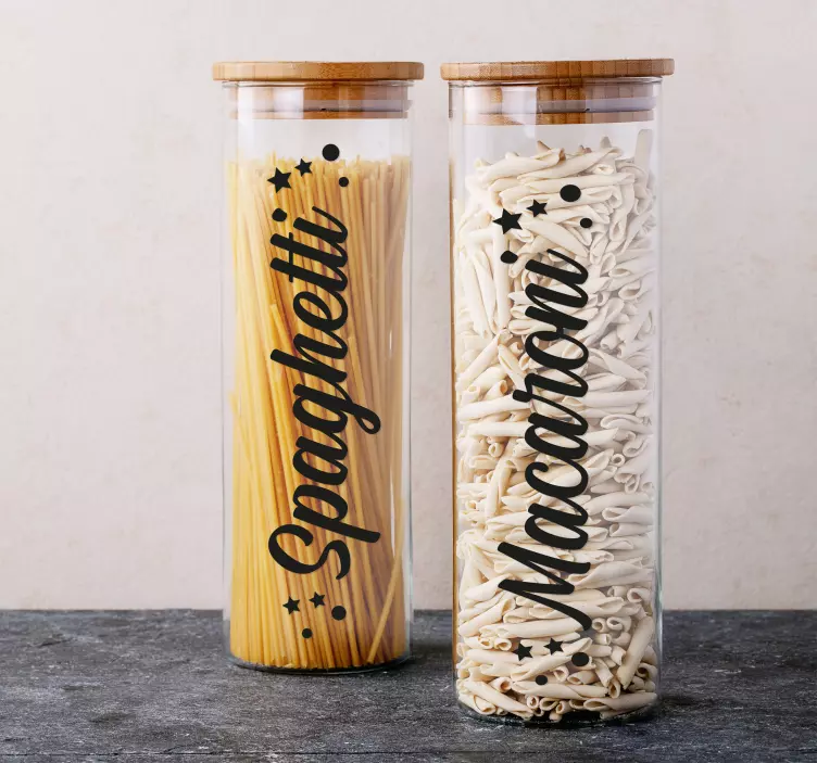 Adesivo per bottiglia con nome personalizzabile - TenStickers