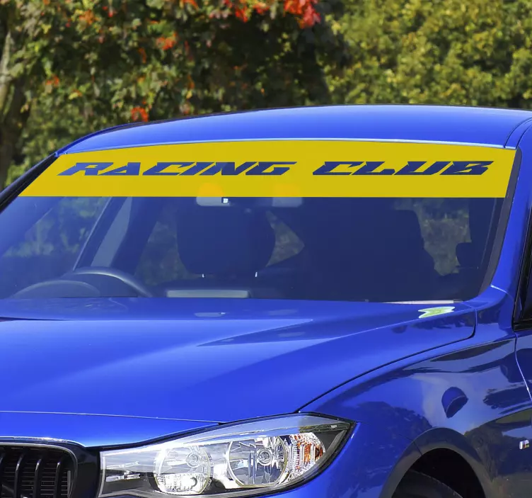 Adesivo per auto visierino parasole monocolore personalizzato - TenStickers