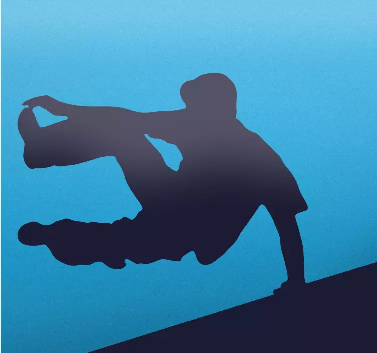 Adesivo silhouette parkour - TenStickers