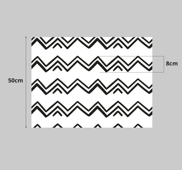 Carta adesiva per mobile motivo a chevron - TenStickers