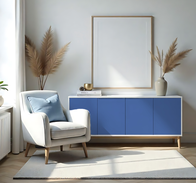 Foglio adesivo monocolore blu opaco - TenStickers