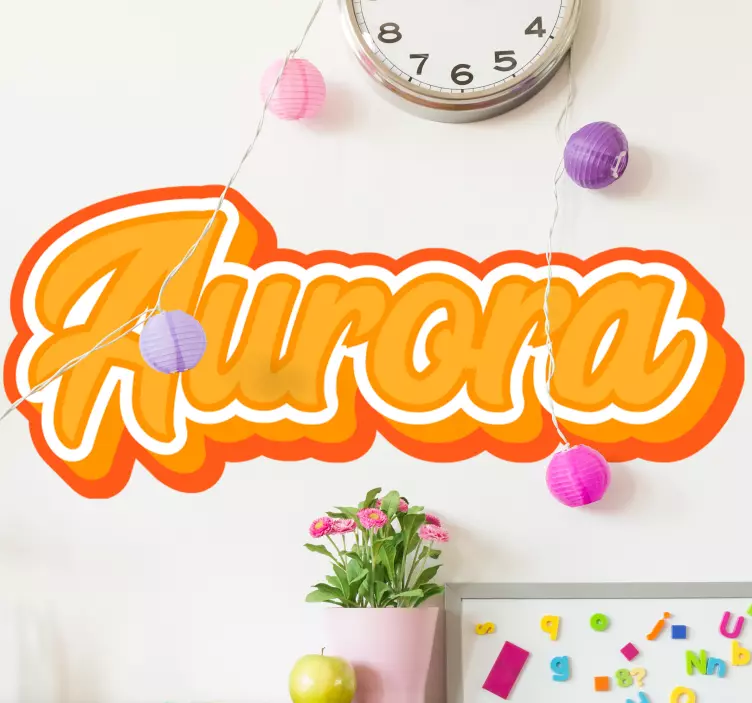 Adesivi animali per bambini decorazione nome personalizzata - TenStickers