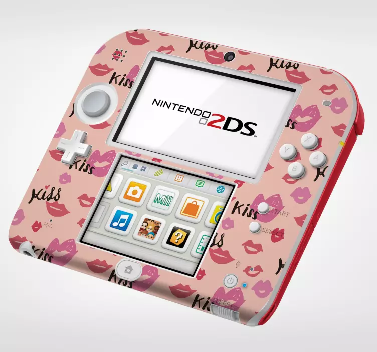 Adesivi animali per bambini skin nintendo 2ds a tema bacio - TenStickers