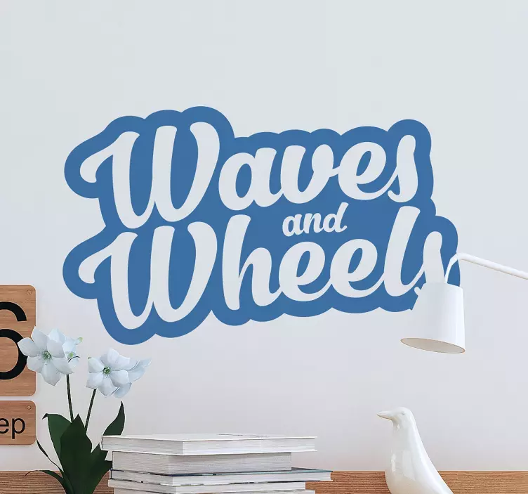 Adesivi surf waves and wheels - TenStickers