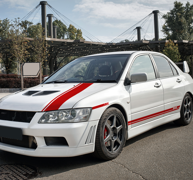 Adesivo per auto strisce set 5 pezzi - TenStickers