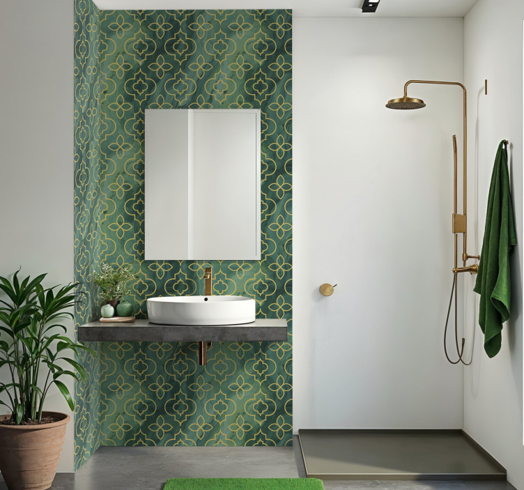 Adesivo bagno turchese - TenStickers