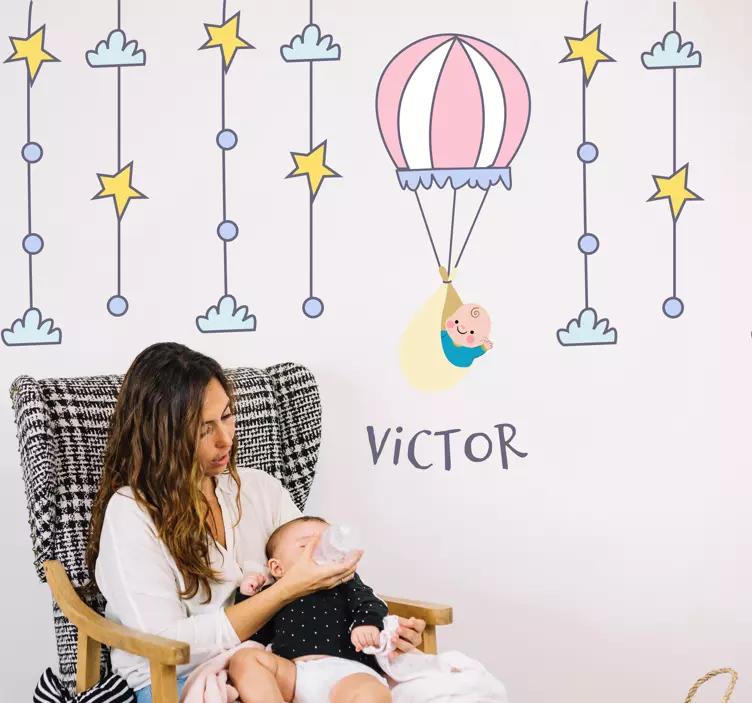 Adesivo bambini mongolfiera - TenStickers