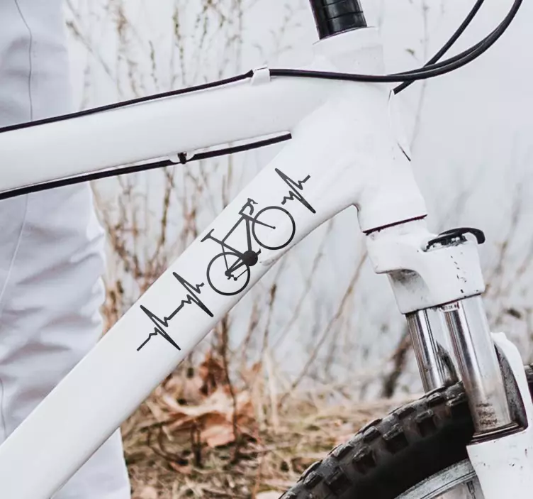 Adesivo bicicletta battito - TenStickers