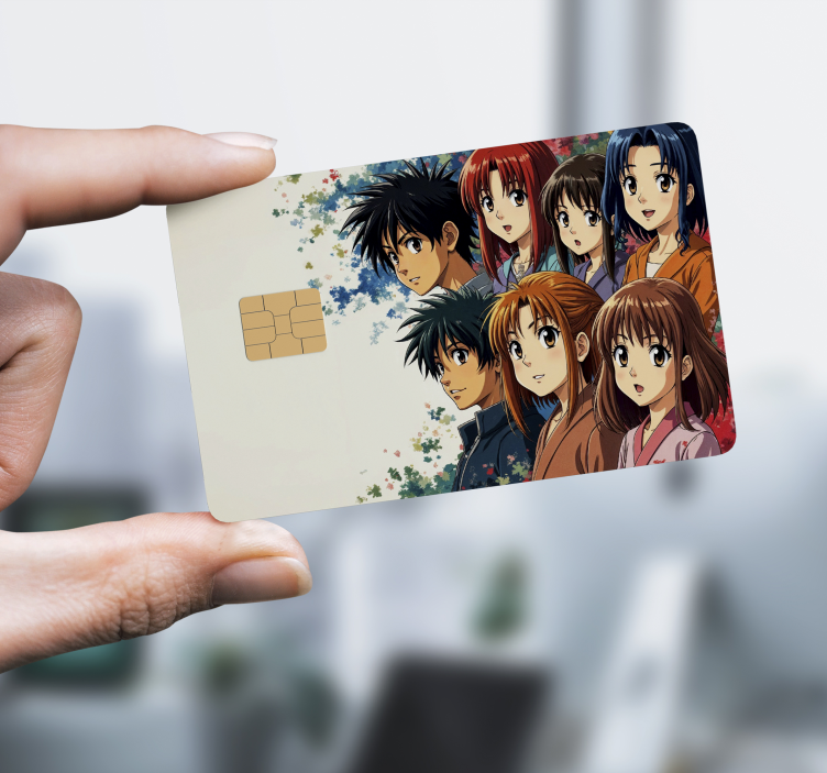 Adesivo carta di credito personaggi degli anime giapponesi - TenStickers