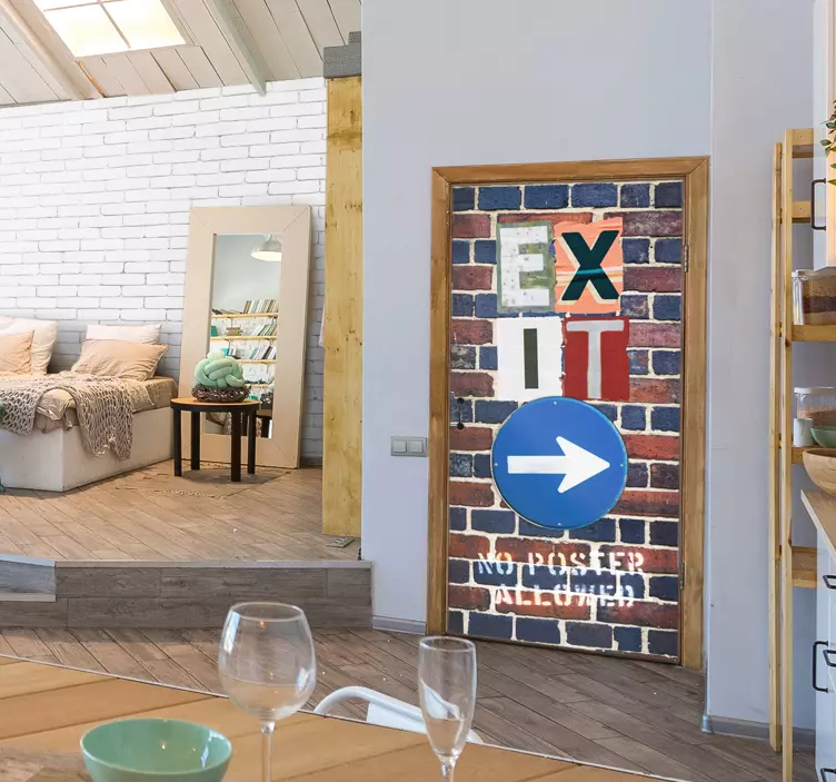 Adesivo con il simbolo dell'uscita - TenStickers