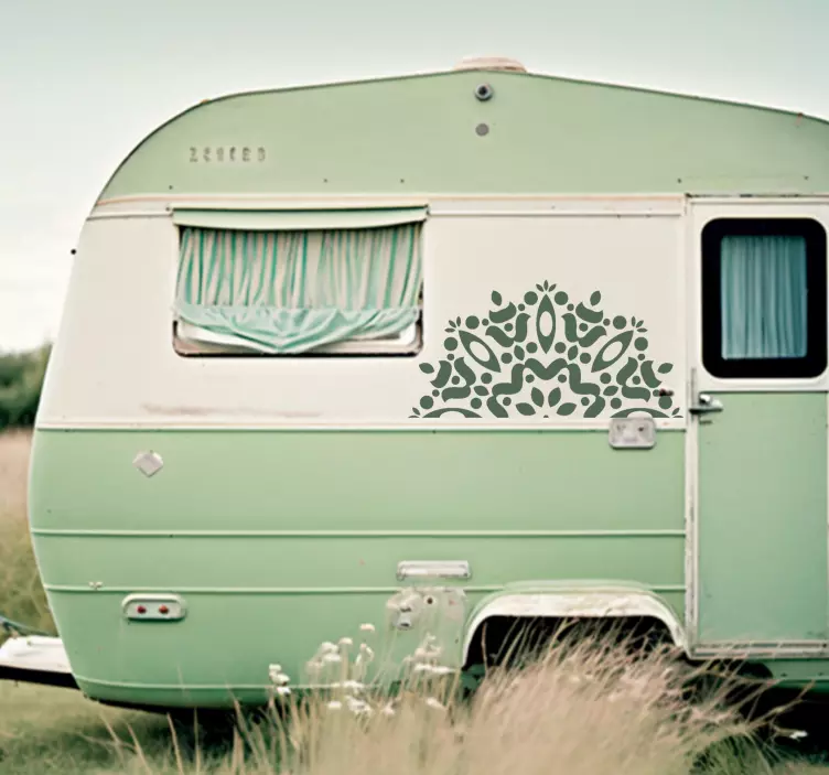 Adesivo con silhouette del mandala - TenStickers