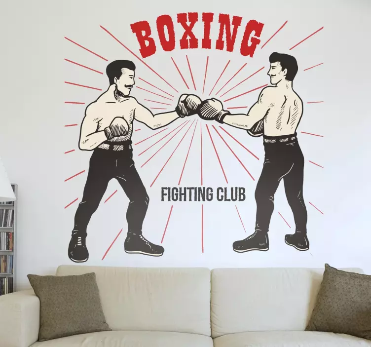 Adesivo decorativo boxe old school - TenStickers