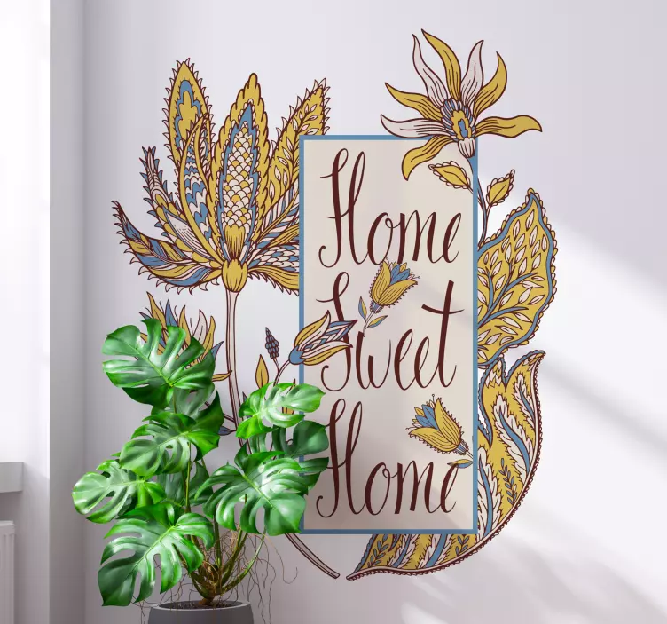 Adesivo decorativo abitazione confortevole - TenStickers